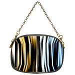 Digitally Created Striped Abstract Background Texture Chain Purses (Two Sides)  Front