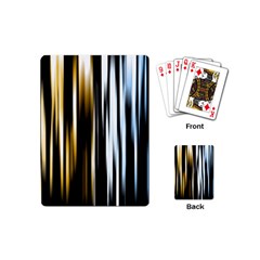 Digitally Created Striped Abstract Background Texture Playing Cards (mini)  by Simbadda