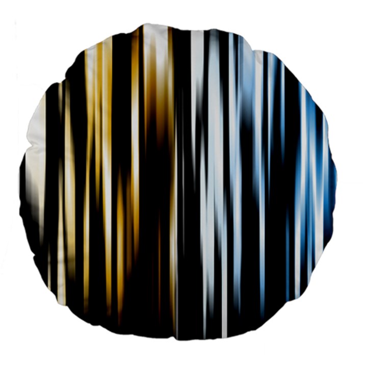 Digitally Created Striped Abstract Background Texture Large 18  Premium Flano Round Cushions