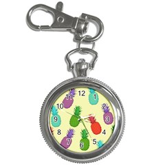 Colorful Pineapples Wallpaper Background Key Chain Watches by Simbadda