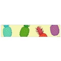 Colorful Pineapples Wallpaper Background Flano Scarf (small) by Simbadda