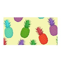 Colorful Pineapples Wallpaper Background Satin Wrap by Simbadda