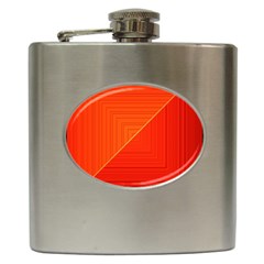 Abstract Clutter Baffled Field Hip Flask (6 Oz) by Simbadda