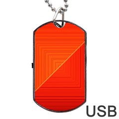 Abstract Clutter Baffled Field Dog Tag Usb Flash (one Side) by Simbadda