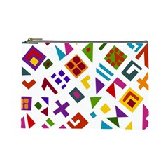 A Colorful Modern Illustration For Lovers Cosmetic Bag (large)  by Simbadda