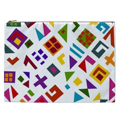 A Colorful Modern Illustration For Lovers Cosmetic Bag (xxl)  by Simbadda