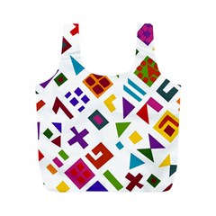 A Colorful Modern Illustration For Lovers Full Print Recycle Bags (m)  by Simbadda