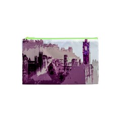 Abstract Painting Edinburgh Capital Of Scotland Cosmetic Bag (xs) by Simbadda