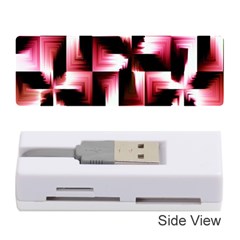 Red And Pink Abstract Background Memory Card Reader (stick)  by Simbadda