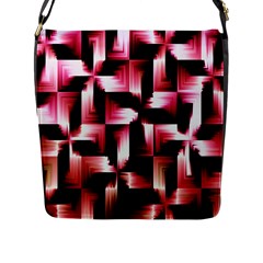 Red And Pink Abstract Background Flap Messenger Bag (l)  by Simbadda