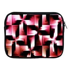 Red And Pink Abstract Background Apple Ipad 2/3/4 Zipper Cases by Simbadda