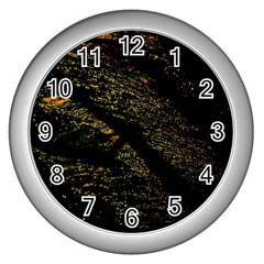 Abstract Background Wall Clocks (silver) 