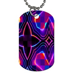 Rainbow Abstract Background Pattern Dog Tag (one Side) by Simbadda