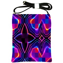 Rainbow Abstract Background Pattern Shoulder Sling Bags by Simbadda