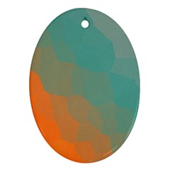 Abstract Elegant Background Pattern Oval Ornament (Two Sides)