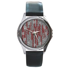 Abstract Geometry Machinery Wire Round Metal Watch