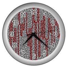 Abstract Geometry Machinery Wire Wall Clocks (silver) 