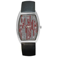 Abstract Geometry Machinery Wire Barrel Style Metal Watch by Simbadda