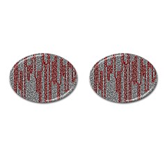 Abstract Geometry Machinery Wire Cufflinks (oval)