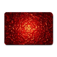 Abstract Red Lava Effect Small Doormat  by Simbadda