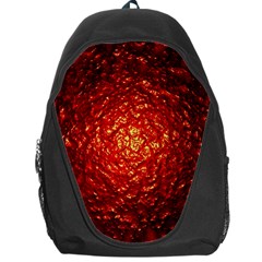 Abstract Red Lava Effect Backpack Bag by Simbadda