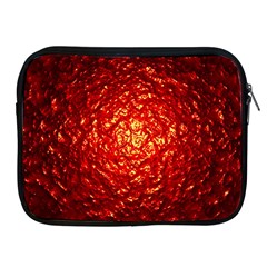 Abstract Red Lava Effect Apple Ipad 2/3/4 Zipper Cases by Simbadda