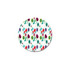 Lindas Flores Colorful Flower Pattern Golf Ball Marker (10 Pack) by Simbadda