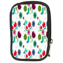 Lindas Flores Colorful Flower Pattern Compact Camera Cases by Simbadda