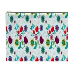 Lindas Flores Colorful Flower Pattern Cosmetic Bag (xl) by Simbadda