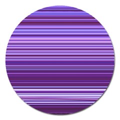 Stripe Colorful Background Magnet 5  (round) by Simbadda