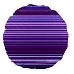 Stripe Colorful Background Large 18  Premium Round Cushions Front