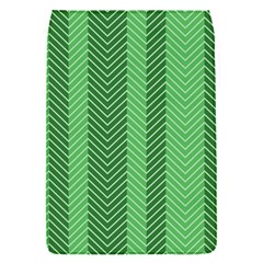 Green Herringbone Pattern Background Wallpaper Flap Covers (s)  by Simbadda