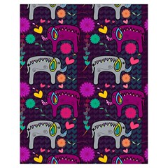 Colorful Elephants Love Background Drawstring Bag (small) by Simbadda