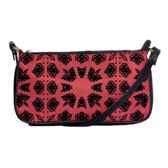 Digital Computer Graphic Seamless Patterned Ornament In A Red Colors For Design Shoulder Clutch Bags