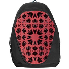 Digital Computer Graphic Seamless Patterned Ornament In A Red Colors For Design Backpack Bag by Simbadda