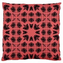 Digital Computer Graphic Seamless Patterned Ornament In A Red Colors For Design Standard Flano Cushion Case (two Sides) by Simbadda
