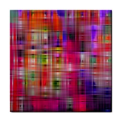 Background Abstract Weave Of Tightly Woven Colors Tile Coasters by Simbadda