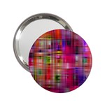Background Abstract Weave Of Tightly Woven Colors 2.25  Handbag Mirrors Front