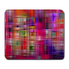 Background Abstract Weave Of Tightly Woven Colors Large Mousepads by Simbadda