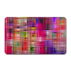 Background Abstract Weave Of Tightly Woven Colors Magnet (rectangular) by Simbadda