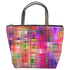 Background Abstract Weave Of Tightly Woven Colors Bucket Bags by Simbadda