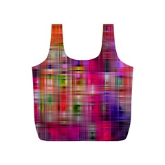 Background Abstract Weave Of Tightly Woven Colors Full Print Recycle Bags (s)  by Simbadda