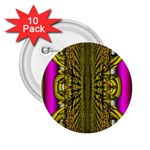 Fractal In Purple And Gold 2.25  Buttons (10 pack)  Front