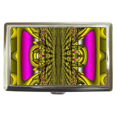 Fractal In Purple And Gold Cigarette Money Cases