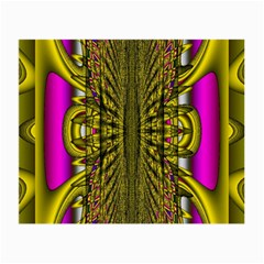 Fractal In Purple And Gold Small Glasses Cloth