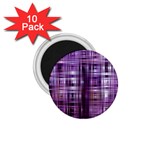 Purple Wave Abstract Background Shades Of Purple Tightly Woven 1.75  Magnets (10 pack)  Front