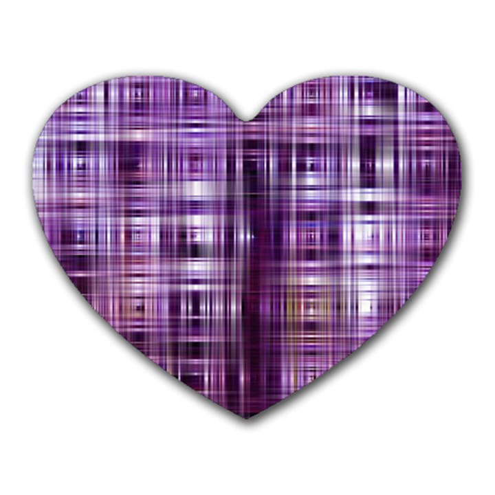 Purple Wave Abstract Background Shades Of Purple Tightly Woven Heart Mousepads