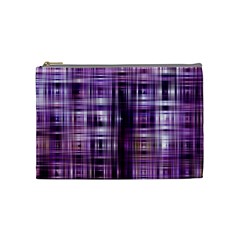 Purple Wave Abstract Background Shades Of Purple Tightly Woven Cosmetic Bag (medium)  by Simbadda