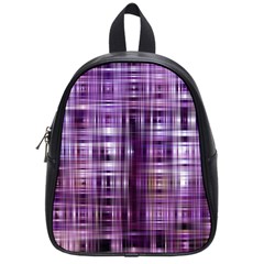 Purple Wave Abstract Background Shades Of Purple Tightly Woven School Bags (small)  by Simbadda