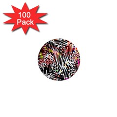 Abstract Composition Digital Processing 1  Mini Magnets (100 Pack)  by Simbadda